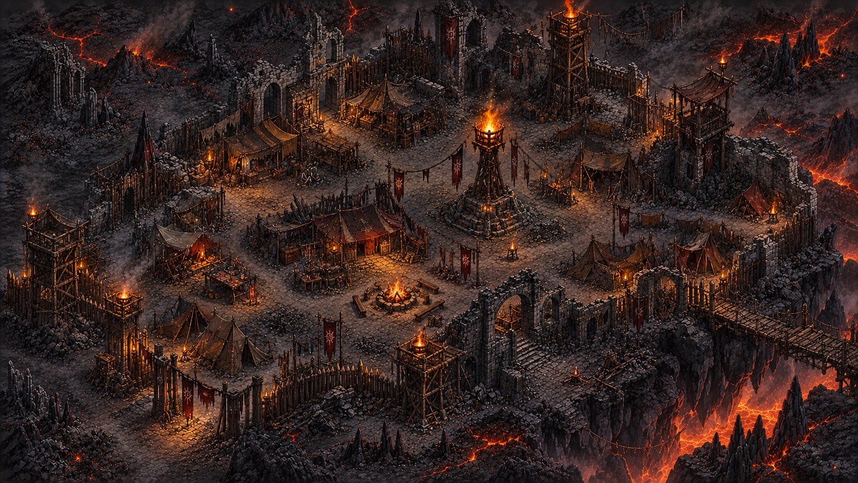 Painted scene: Emberwatch