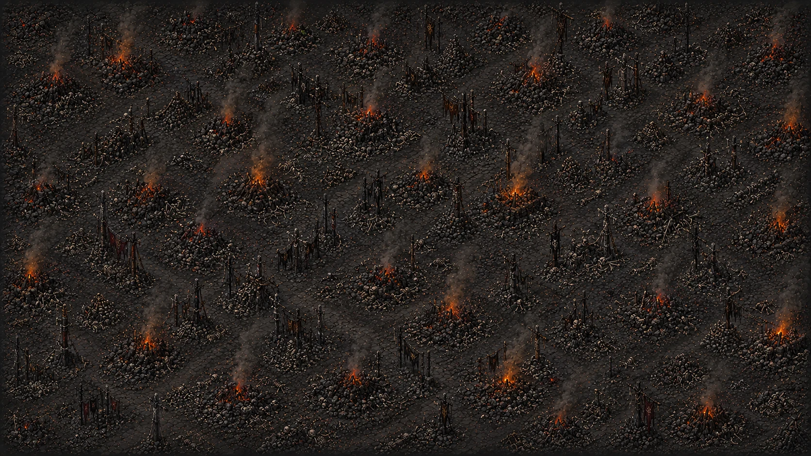 Painted scene: The Pyrefields