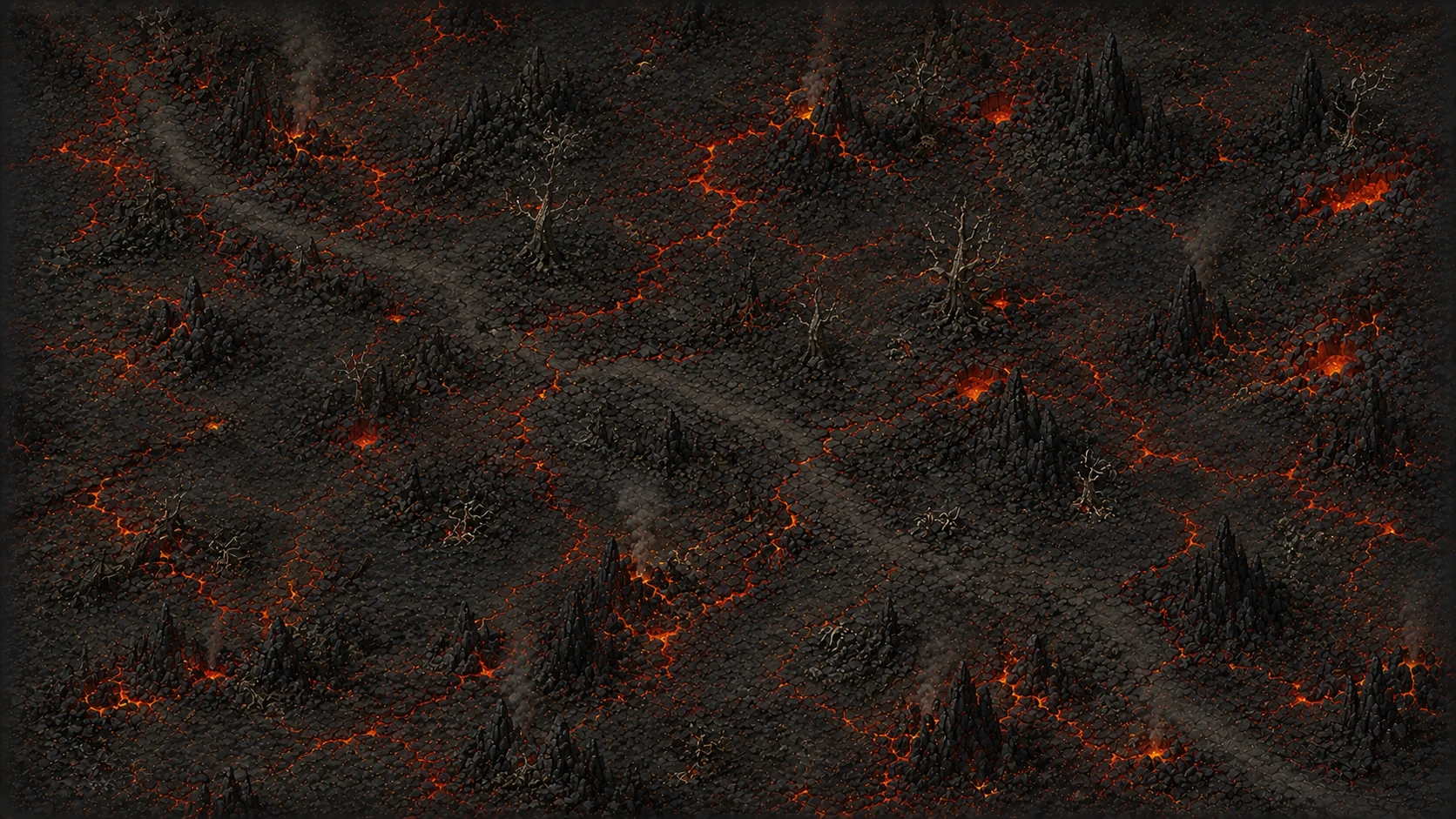Painted scene: The Ashen Wastes