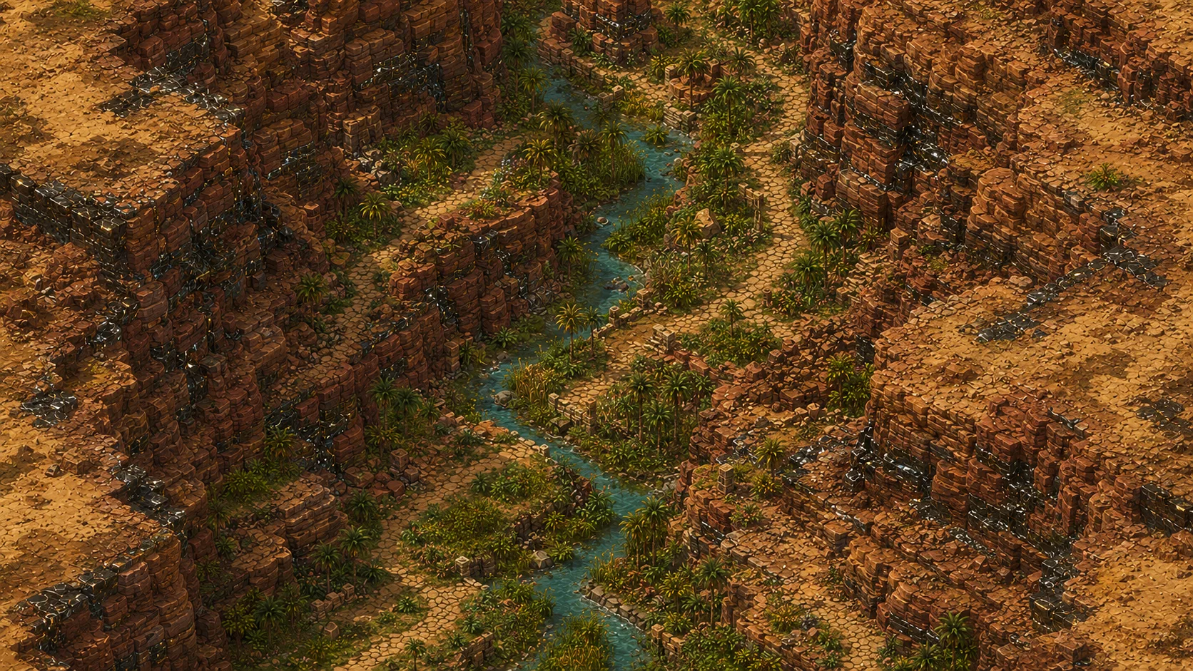 Painted scene: Emberglass Canyon