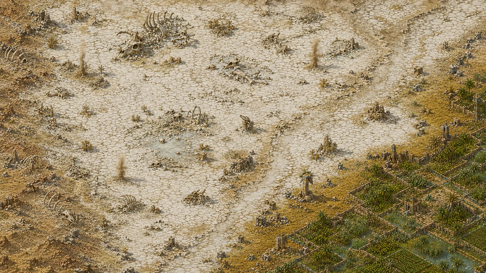 Painted scene: The Bleaching Flats