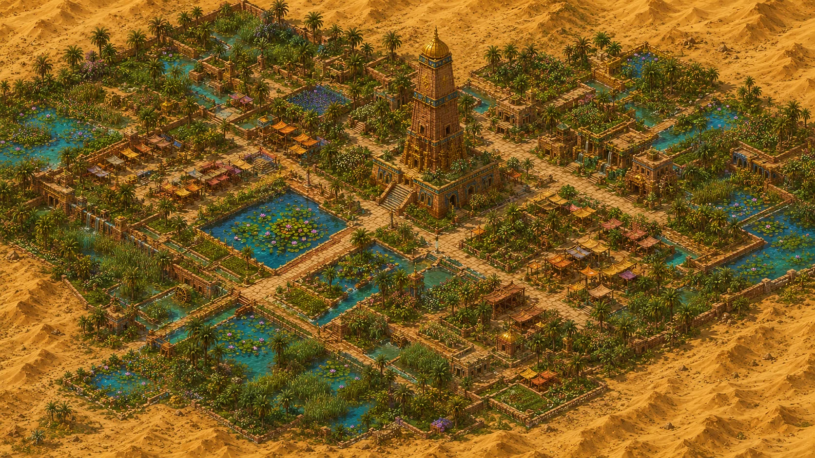 Painted scene: Sunspire Oasis