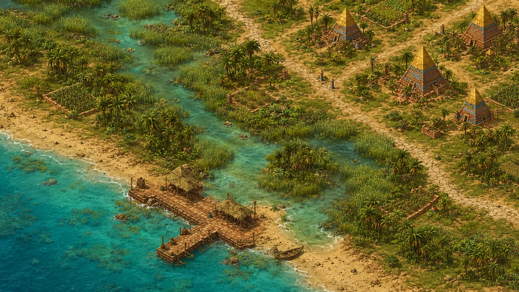 Painted scene: Gilt Shore