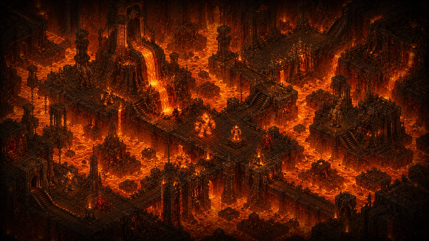 Painted scene: Cinder Depths