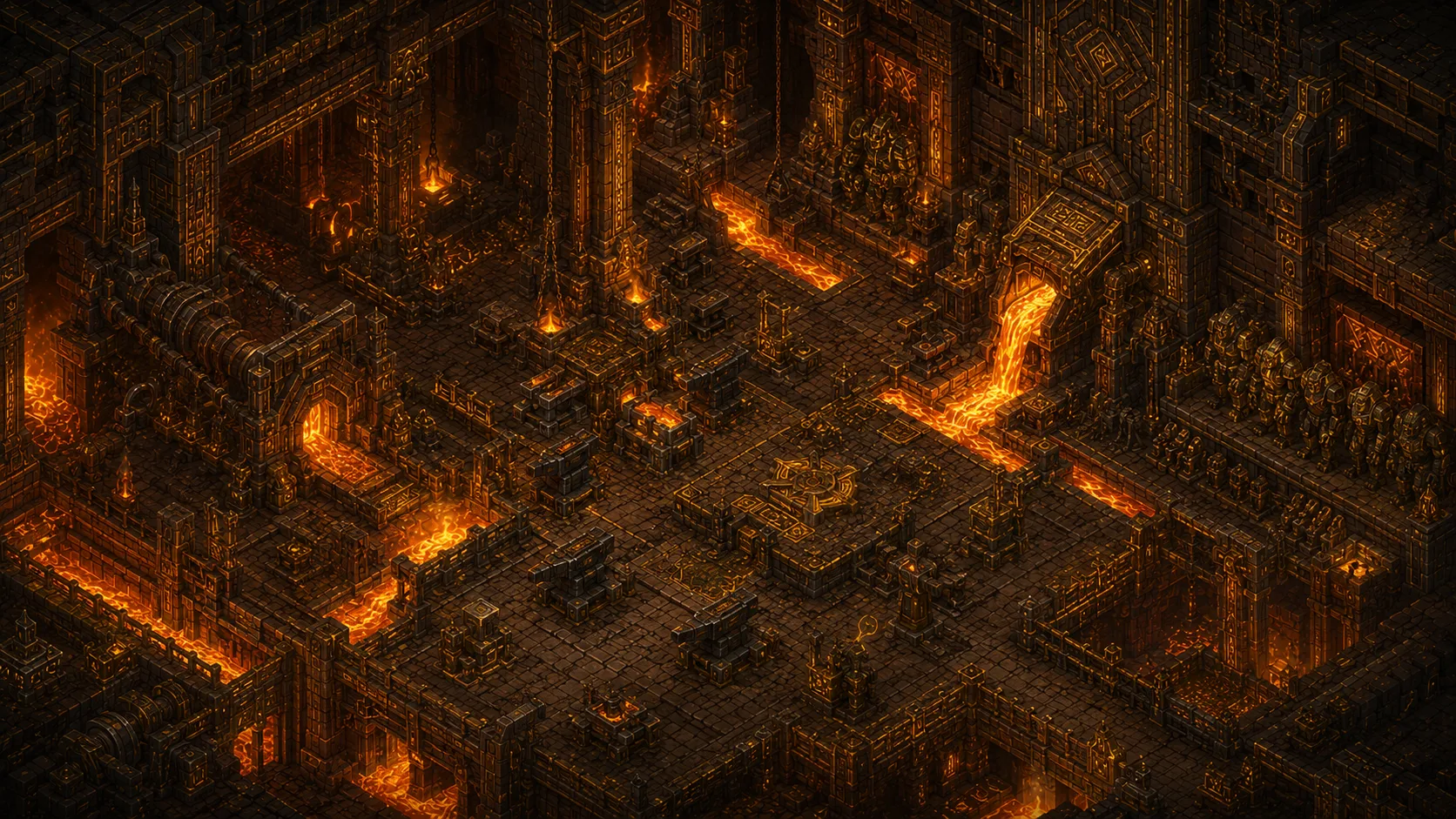 Painted scene: The Forgeworks