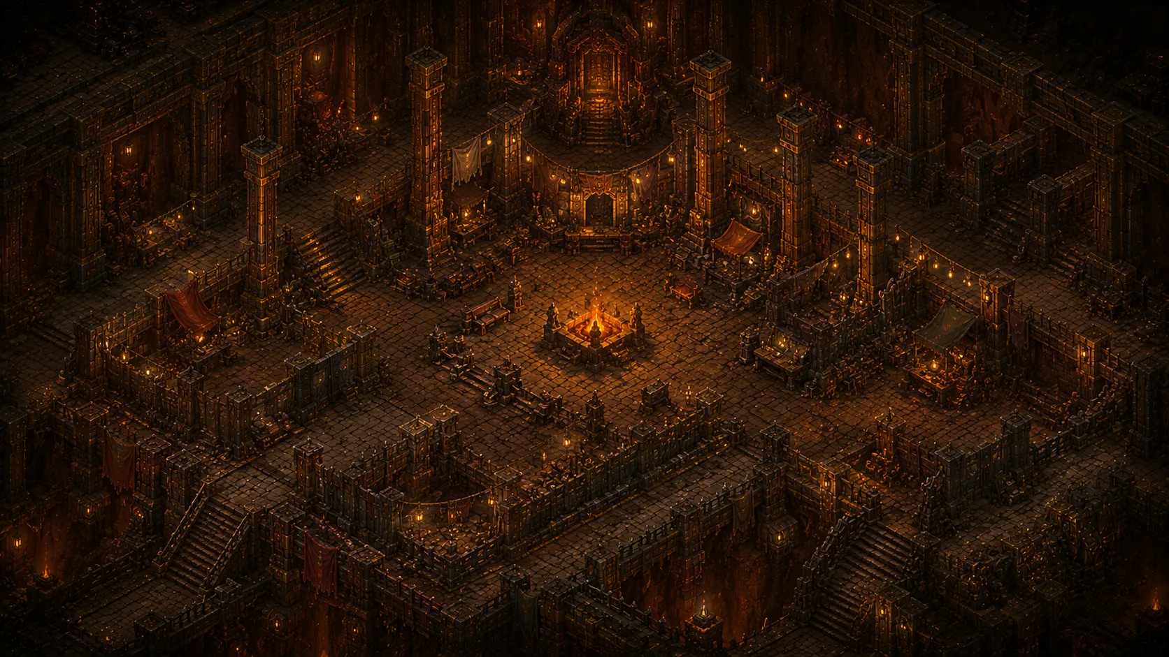 Painted scene: The Deep Market