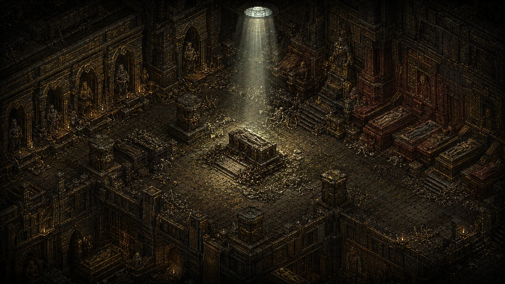 Painted scene: The Ossuary