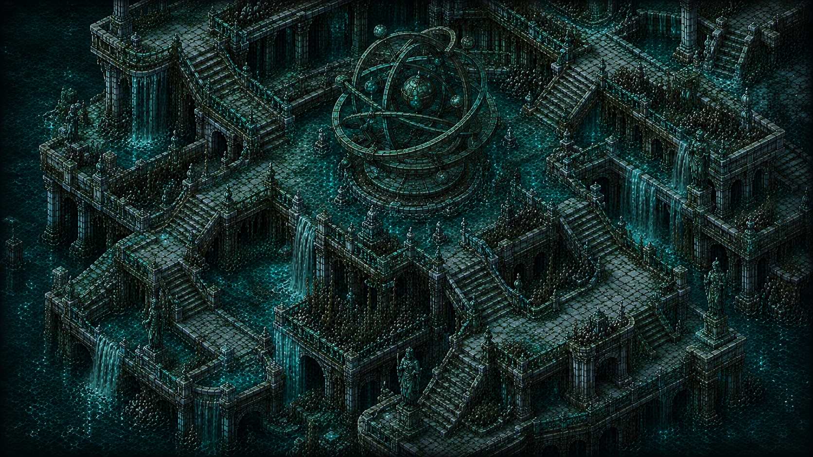 Painted scene: High Terraces