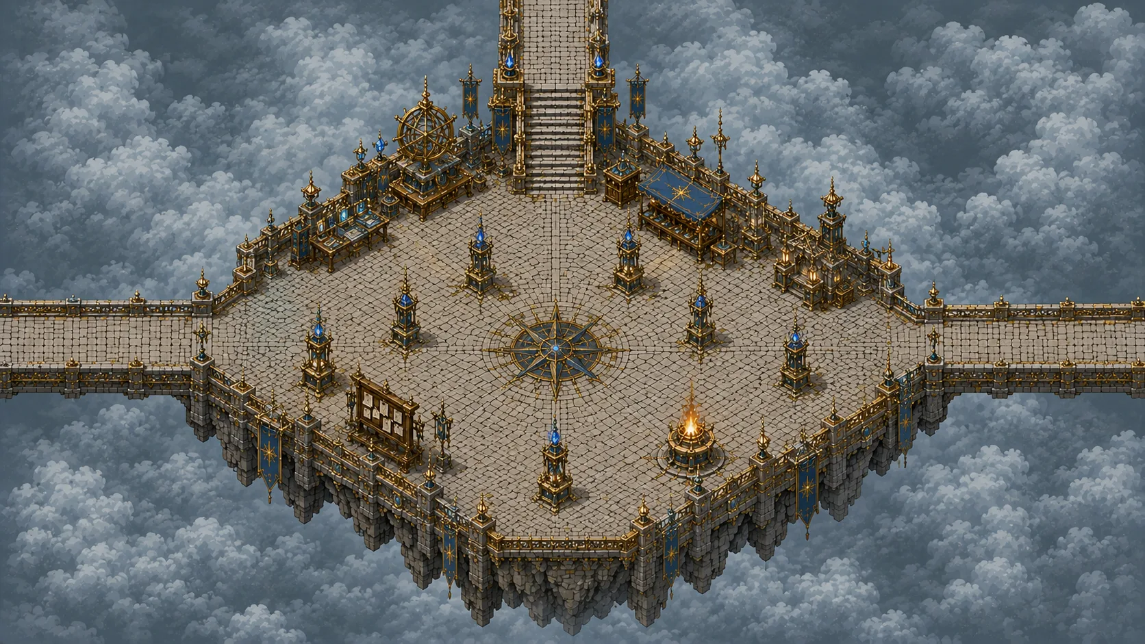Painted scene: The Cloudreach Terrace