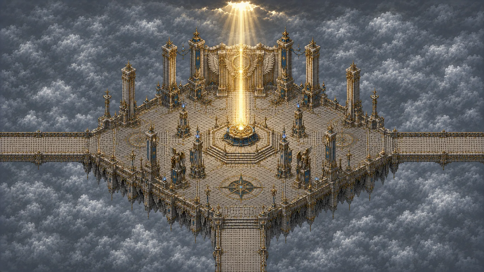 Painted scene: The Celestial Sanctum