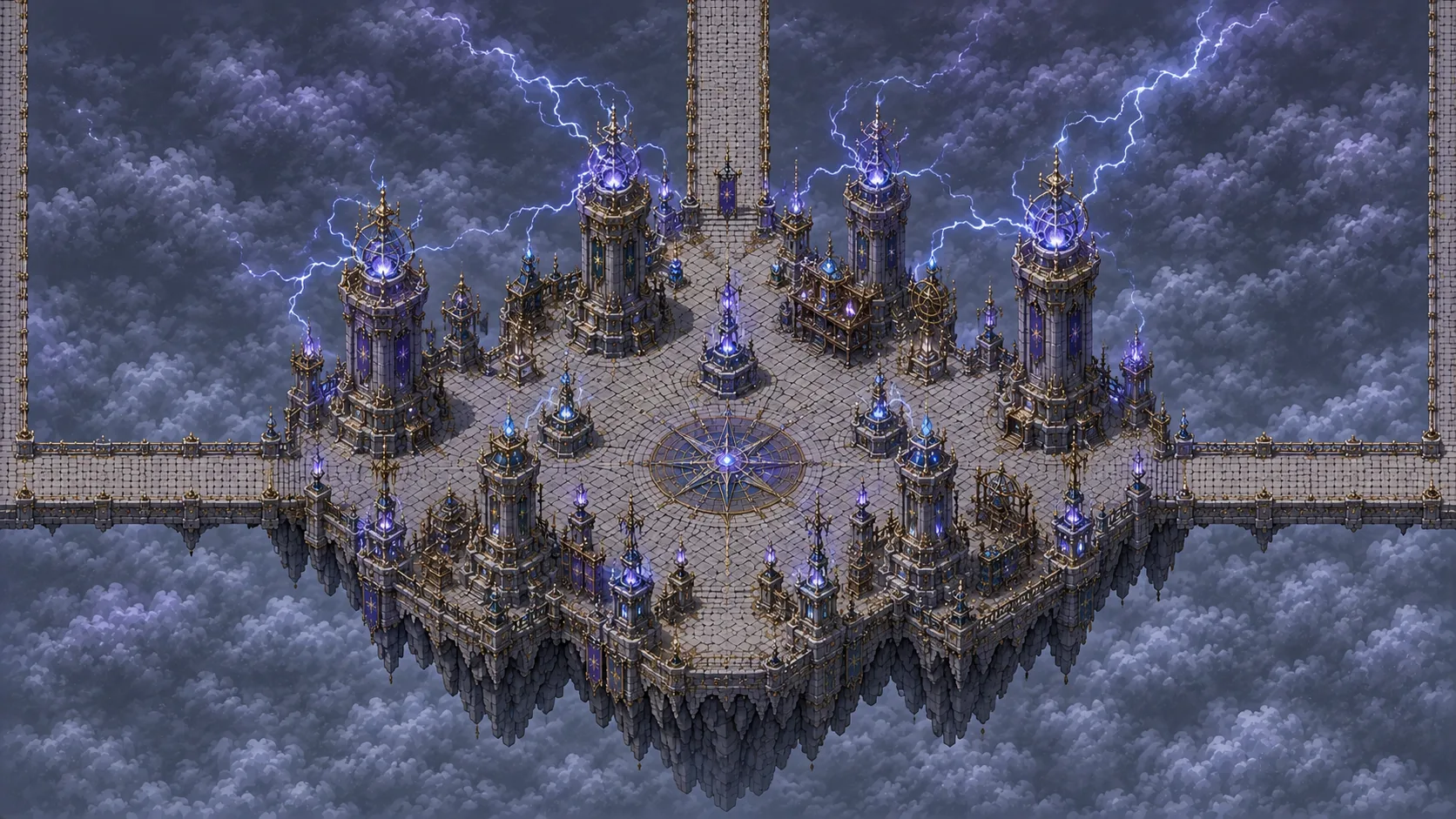 Painted scene: The Thunder Spires