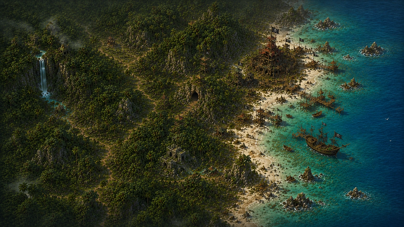 Painted scene: Mangrove Mire