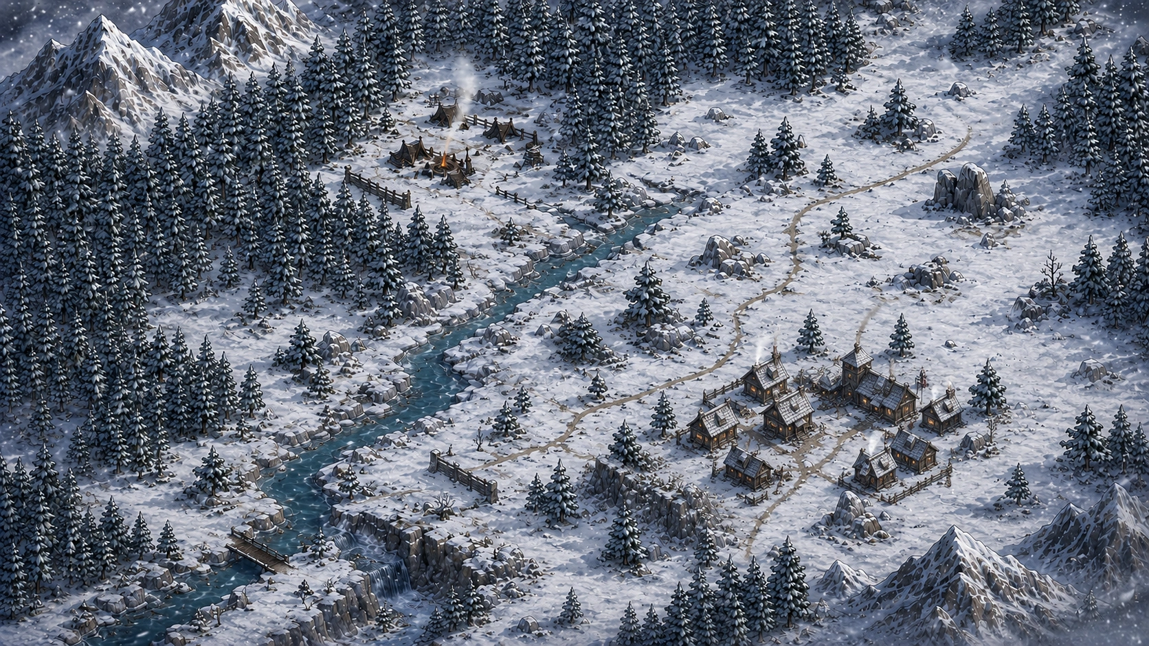 Painted scene: The Frostspine